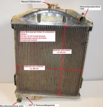 Kühlerüberholung, Netzerneuerung, Instandsetzung, Kühler für Austin Healey, BN4 - BJ8, 100-6, 3000
