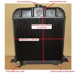 Wasserkühler/ Kühler, Überholung, Netzerneuerung, Borgward Isabella