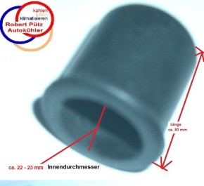 Kühler Gummi Verschlussstopfen / Blindstopfen ca. 22 mm