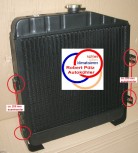 KÜHLER Wasserkühler CASE IHC 433, 533, 633, 733, 833, 933