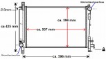 KÜHLER Wasserkühler Chrysler Voyager III, 2,5L CRD (RG)