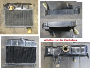 Kühler Neuaufbau, Wasserkühler Netzerneuerung mit Leistungsverbesserten Netz, DKW 1000, DKW Munga, DKW