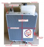 Kuehler, Wasserkuehler, John Deere, JCB