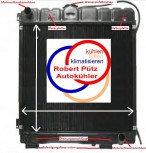 Neuaufbau, inkl. Leistungsverbesserten Kühlernetz, Kühler Wasserkühler Mercedes G Klasse W460 W461, Mercedes Puch / Wolf, mit Ölkühler unten