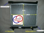 Wasserkühler, Kühler, Mercedes W201, W124, T124, C124, Schaltgetr. oh. Klima