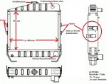 Kühler, Wasserkühler, CASE, IH, IHC, 743, 744, 745, 745S, 844, 845