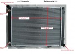 Wasserkühler, Kühler, Mercedes W 201, 190 er, Diesel, 2,5 L, Automatik & Schalter