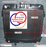 KÜHLER, Wasserkühler mit TH - NEU, OPEL Manta B, Opel Ascona B, Record E Schaltgetriebe