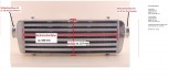 Ladeluftkühler / Turbokühler Sonderanfertigung 550*227