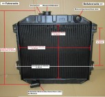 KÜHLER, Wasserkühler Sonderaufbau für Lotus Super Sven