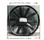 Lüfter, 12V Universal Hochleistungs Lüfter (385 mm), Saugend