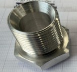 Aluminium Schweißgewinde in M22*1,5 (metrisch 22mm mit 1,5 mm Steigung)