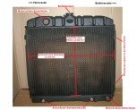 Wasserkühler, Kühler Überholung (HL) für MERCEDES W108, W109 zu 1095010501