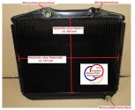 Wasserkühler, Kühler Überholung (STN) für MERCEDES 230 S, Modell W110, Schaltgetriebe