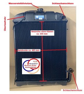 Kühler Überholung, Netzerneuerung Wasserkühler Mercedes Adenauer, Mercedes W186, W189, Adenauer 300, 300b, 300c, 300d, CD