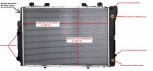 Wasserkühler Kühler (NR) Mercedes W140, 300 SE SEL u. S 320