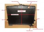 Wasserkühler neu, Kühler ( neu ), für Mercedes W121, Mercedes 190 SL, 190SL