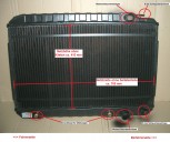 Wasserkühler (VS 40mm) Kühler Überholung, Netzerneuerung,  MERCEDES W107, R107, 380, 450, 500