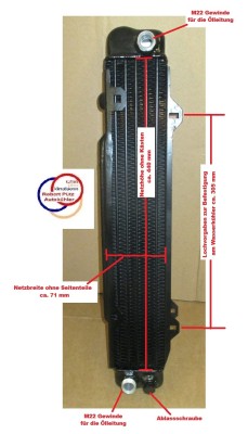 Mercedes Benz Ölkühler Motorölkühler W108, W109 zu 1081800065 & 1081800265 