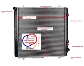Kühler NR Wasserkühler, Mercedes G Klasse , W463, Bj. 2008 - 2015, Schalter und Automatik