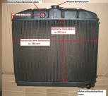 Wasserkühler, Kühler Netzerneuerung / Überholung (VS) für MERCEDES z. B. W111 / W112 Schaltgetriebe
