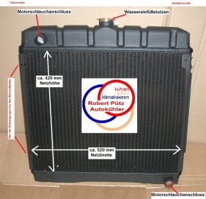 ST Netzerneuerung Wasserkühler, Kühler Überholung, Mercedes / 8 W114 & W115, Schalter