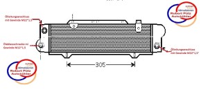 Mercedes Benz Ölkühler Motorölkühler W108, W109 zu 1081800065 & 1081800265 