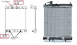 Kühler, Wasserkühler, Nissan Micra, K11, mit Automatikgetriebe