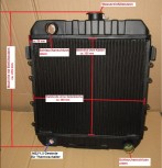 Kühler Generalüberholung, Netzerneuerung Wasserkühler, Opel Rekord C, Hochleistungsnetz