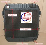 Kühler NEU, Wasserkühler NEU, Opel GT von 1968 - 1973, 1,9 L