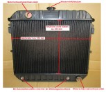 Kühler Generalüberholung, Netzerneuerung Wasserkühler, Opel Commodore A, ccm 2,5 - 2,8