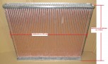 Kühlernetzanfertigung 355-450-40 aus Kupfer / Messing z.B. für Opel