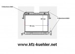 KÜHLER, Wasserkühler ohne Einfüllstutzen, OPEL Omega A, ccm 1,8 - 2,0