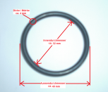 O-Ringe, Dichtringe, Gummidichtringe, 32 mm für Kühler Schnellkupplungen