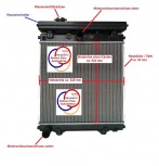 Wasserkühler, Kühler Perkins / Caterppilar, Stromagregat, 1104, 1100