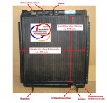 Kühler Wasserkühler Überholung, Mercedes, Unimog U411, Unimog U401, MB Trac 1000 QM 636