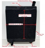 Kühler Wasserkühler Überholung, Mercedes, Unimog U411, Unimog U401, MB Trac 1000 QM 636