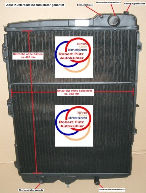 HL - KÜHLER, Wasserkühler Neuaufbau (HL-50), Audi, UR Quattro / Urquattro