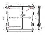 KÜHLER, Wasserkühler, Kia, Ceed / Cee`d, Schalter, 1,6 CRDi