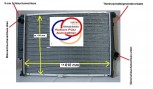 KÜHLER, Wasserkühler, BMW E34, BMW M5 / E34, Schaltgetriebe m. Klima