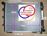 Wasserkühler Kühler, Mercedes W201, Mercedes W124,  Benziner, 2,3-2,5L, ATM.